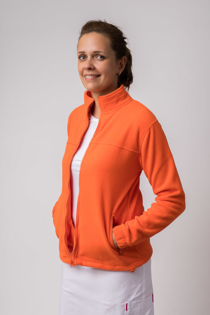 Thea dámska mikina - oranžová