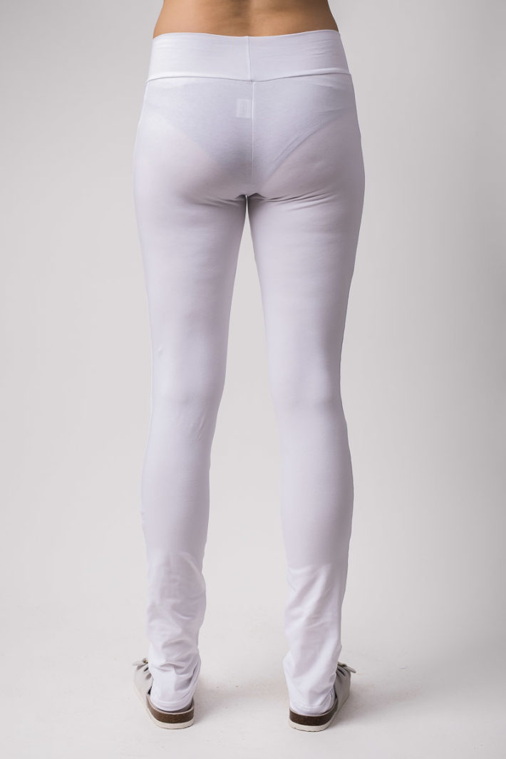 Zoe dámske elastické legíny dlhé - biela - akcia - Image 2