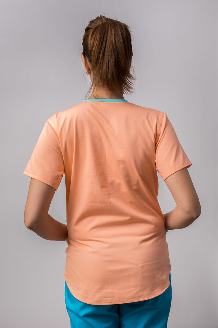 Sára dámsky top - lososová/mätová - Image 3