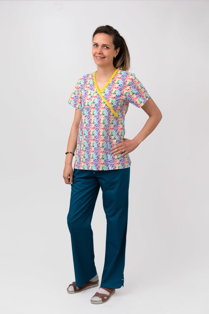 BRIA dámsky top - srdiečka/žltá - Image 2
